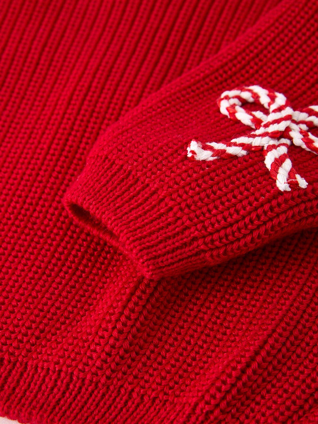 Mom and Me Winter Christmas Red "merry" Pullover Sweater