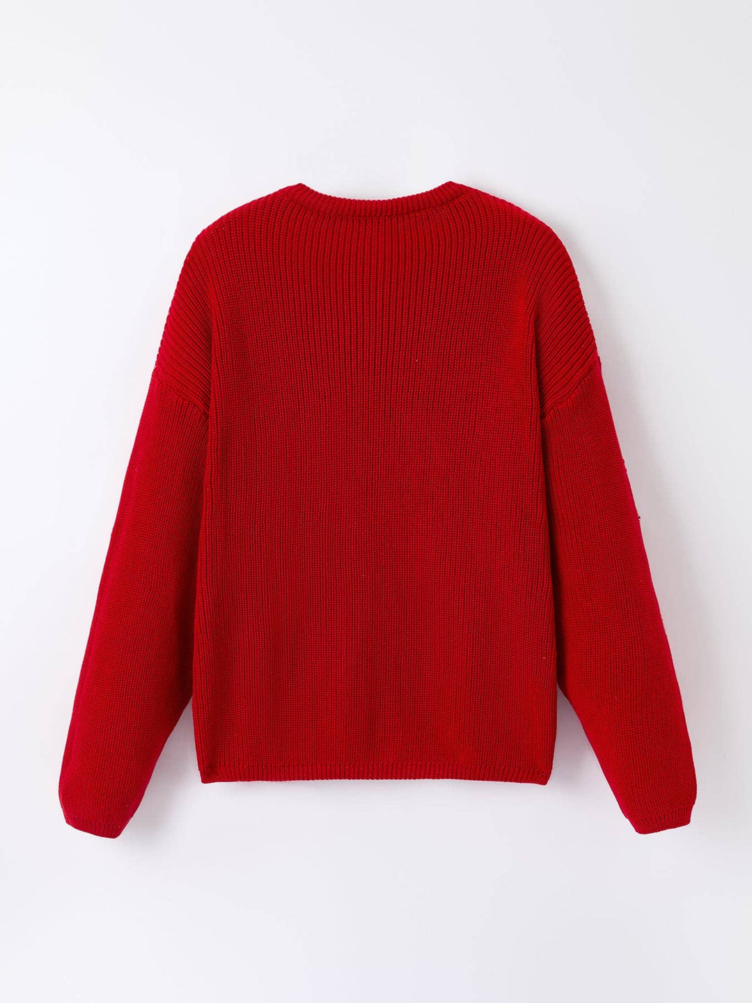 Mom and Me Winter Christmas Red "merry" Pullover Sweater