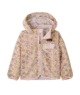 Soft floral-patterned hooded jacket for cozy outdoor adventures, perfect for PNW coastal days.