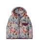 Floral print hooded jacket for outdoor adventures, perfect for PNW coastal style and beach days.