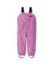 Pink waterproof rain pants for kids, perfect for PNW adventures and outdoor play