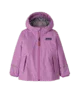 Pink kids' hooded outdoor jacket for PNW adventures, perfect for beach days and trail time