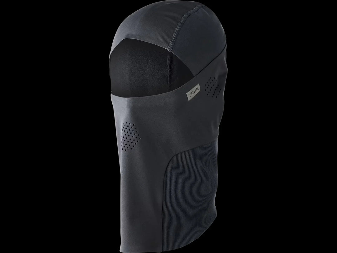 Trek thermal balaclava for cycling and outdoor adventures, featuring breathable mesh panels and snug fit.