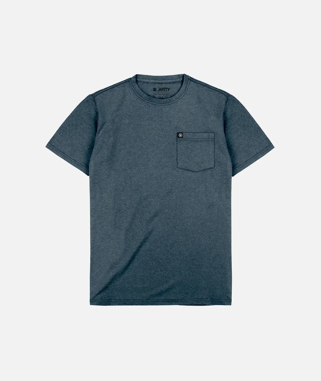 Dark heather gray men's pocket tee shirt for outdoor adventures and coastal style