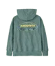 Green hoodie with vintage-style graphic print, perfect for PNW outdoor adventures and coastal style