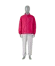 Bright pink quilted jacket on mannequin, coastal outdoor style for PNW adventures