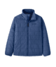 Blue quilted outdoor jacket for coastal adventures and PNW weekends