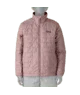 Pink quilted outdoor jacket for coastal adventures and PNW weekends