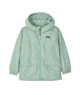 Light green hooded rain jacket for outdoor adventures, perfect for PNW coastal weather and trail days.