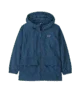 Blue hooded rain jacket for coastal adventures and outdoor weekends