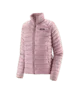 Pink lightweight puffer jacket for outdoor adventures and coastal style