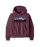Maroon hoodie with mountain graphic, perfect for PNW outdoor adventures and coastal style
