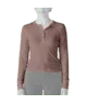 Women's long sleeve henley top in dusty rose, perfect for coastal PNW adventures and everyday outdoor style