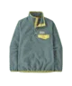 Green fleece pullover with yellow accents, perfect for coastal PNW adventures and outdoor lifestyle