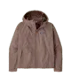 Brown hooded outdoor jacket for coastal adventures and trail hikes