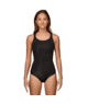 Black one-piece swimsuit for beach days and coastal adventures