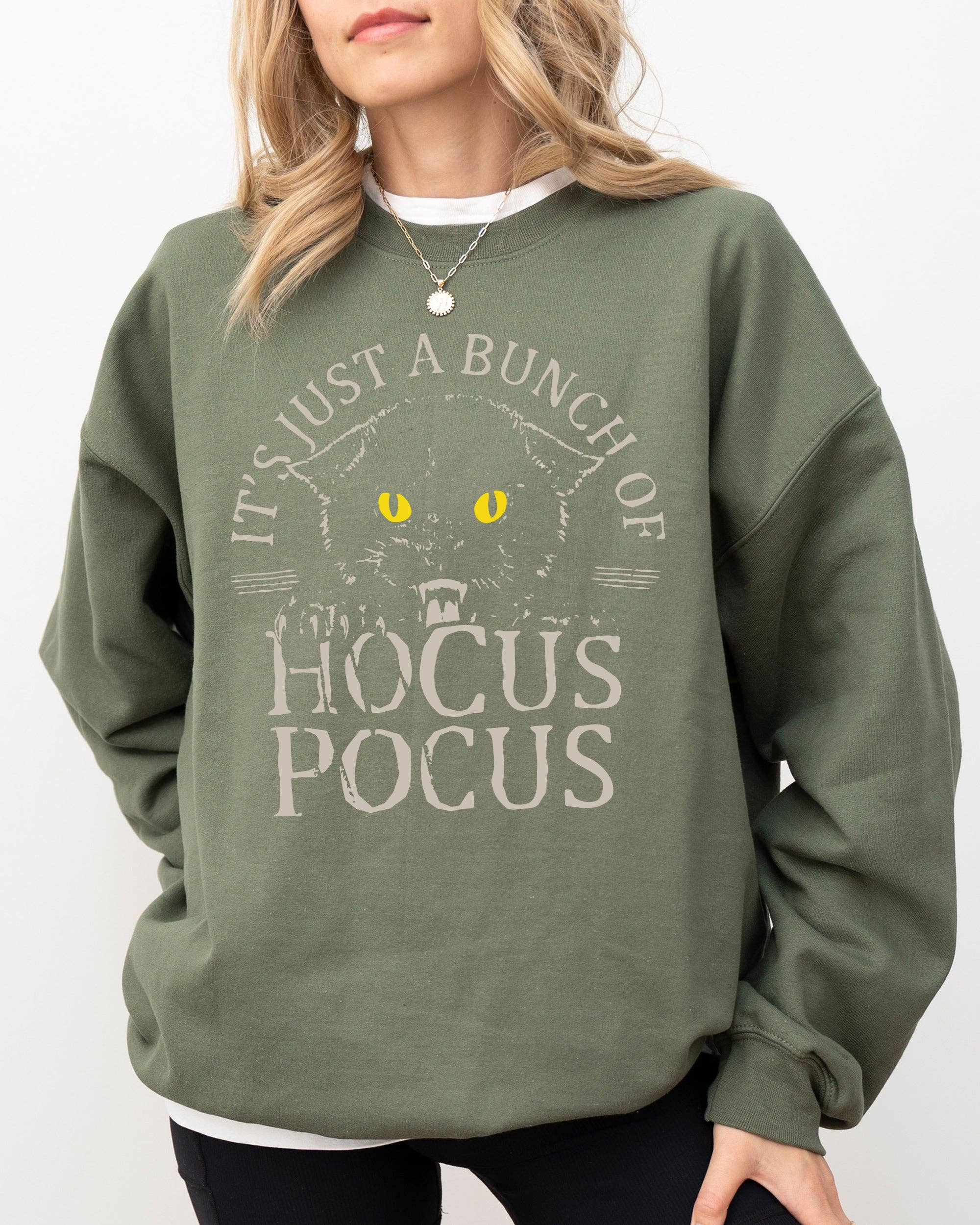 Bunch of Hocus Pocus, Cat, Funny, Halloween Sweatshirt