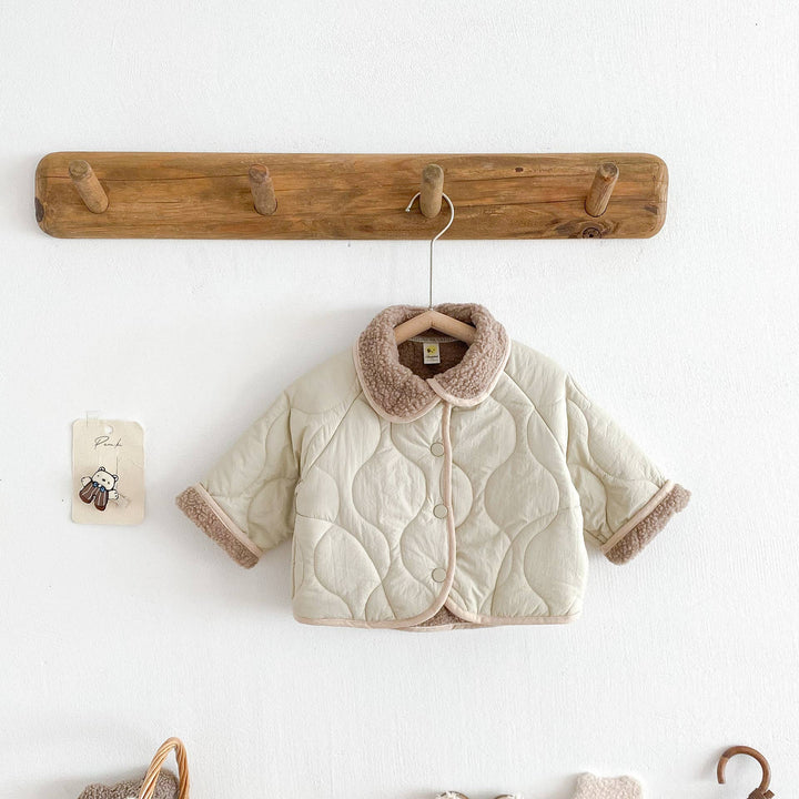 Quilted Baby Jacket with Cozy Collar