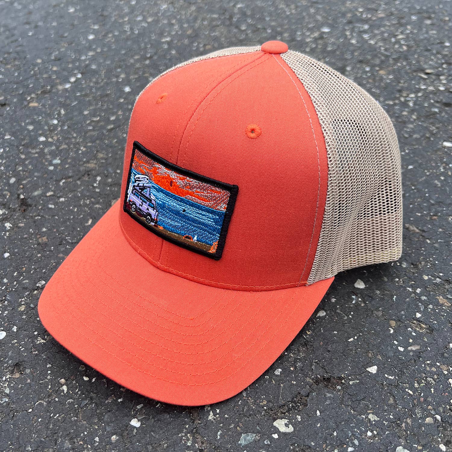 Surf Van | Patch Hat | Curved Bill Trucker