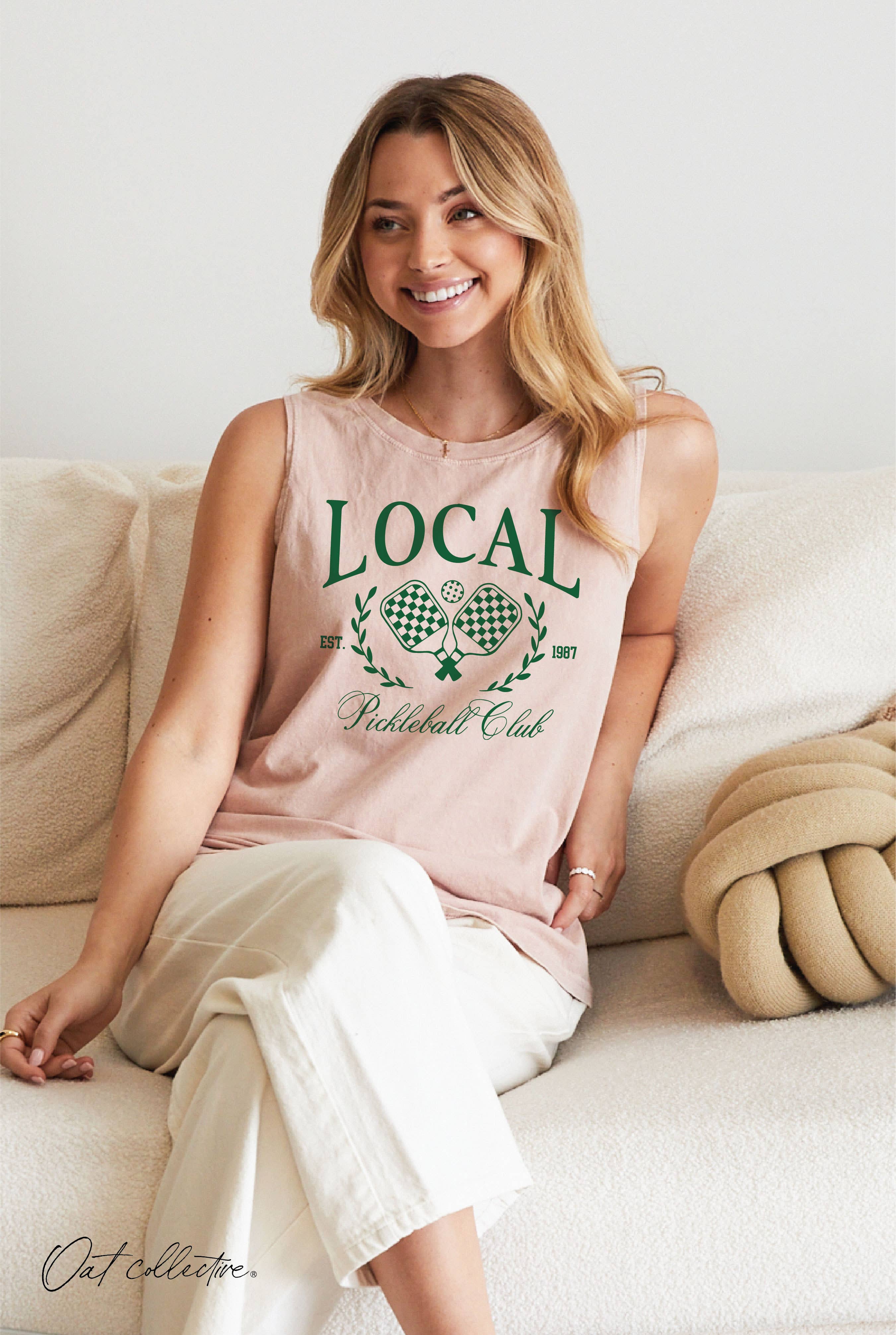 LOCAL PICKLEBALL CLUB   Mineral Graphic Tank Top