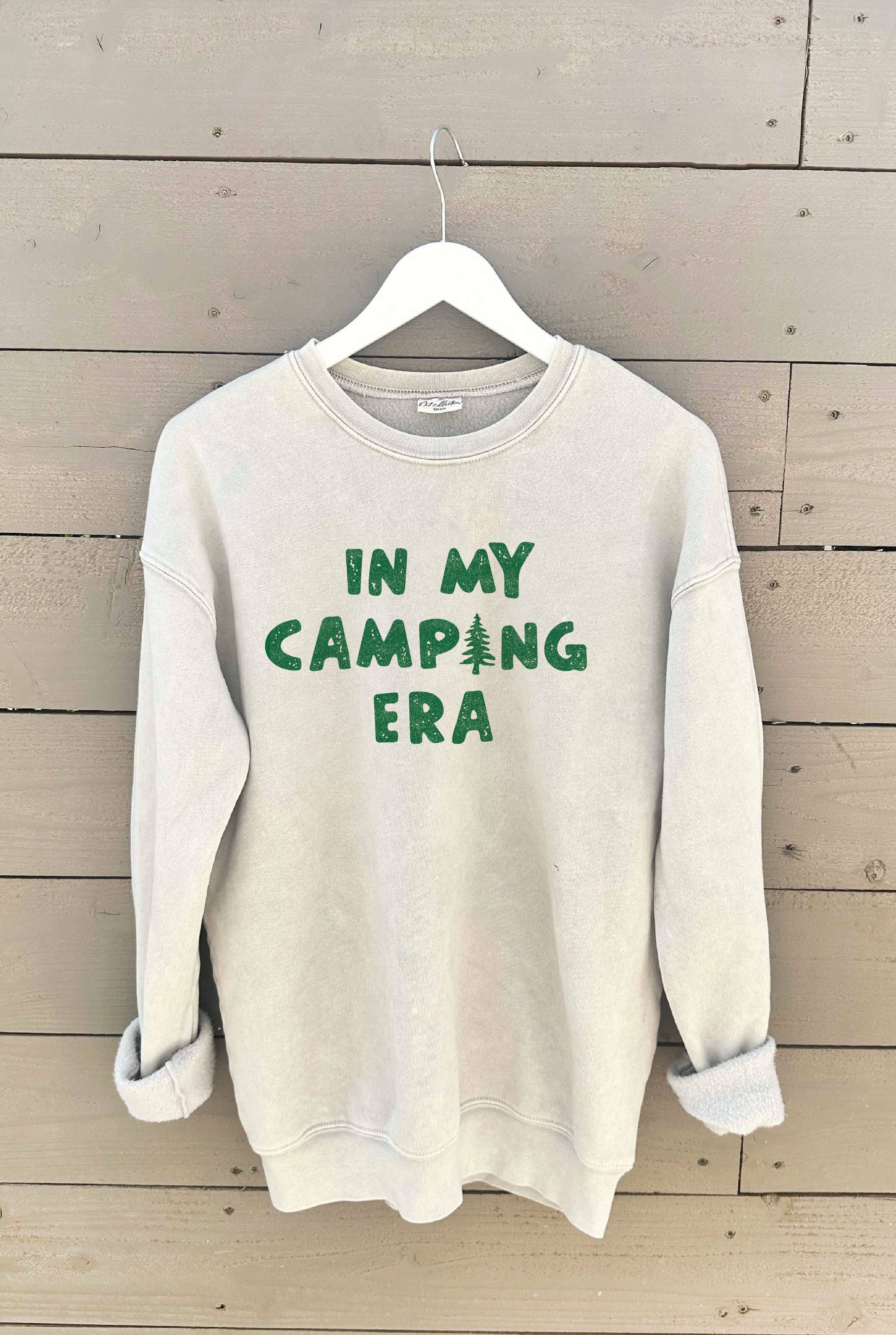 IN MY CAMPING ERA Mineral Graphic Sweatshirt