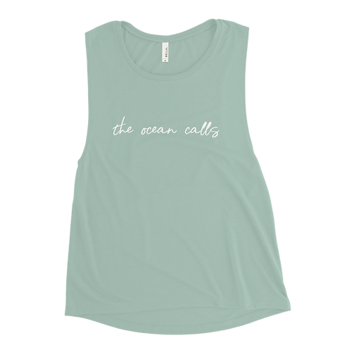 The Ocean Calls Muscle Tank