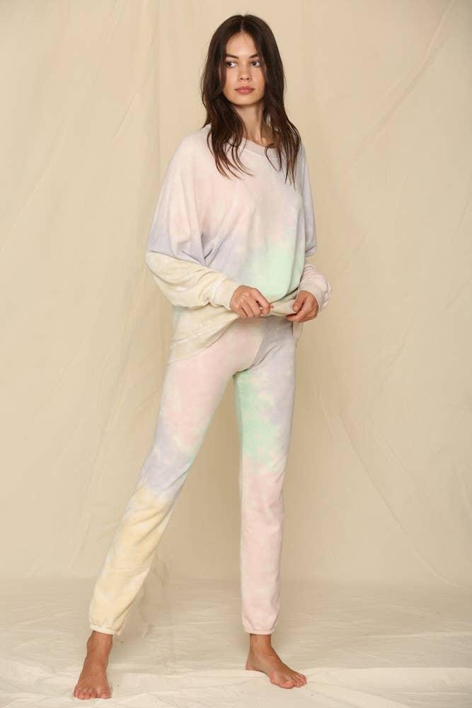 BP712 | Knit French Terry Tie Dye Sweat Pants