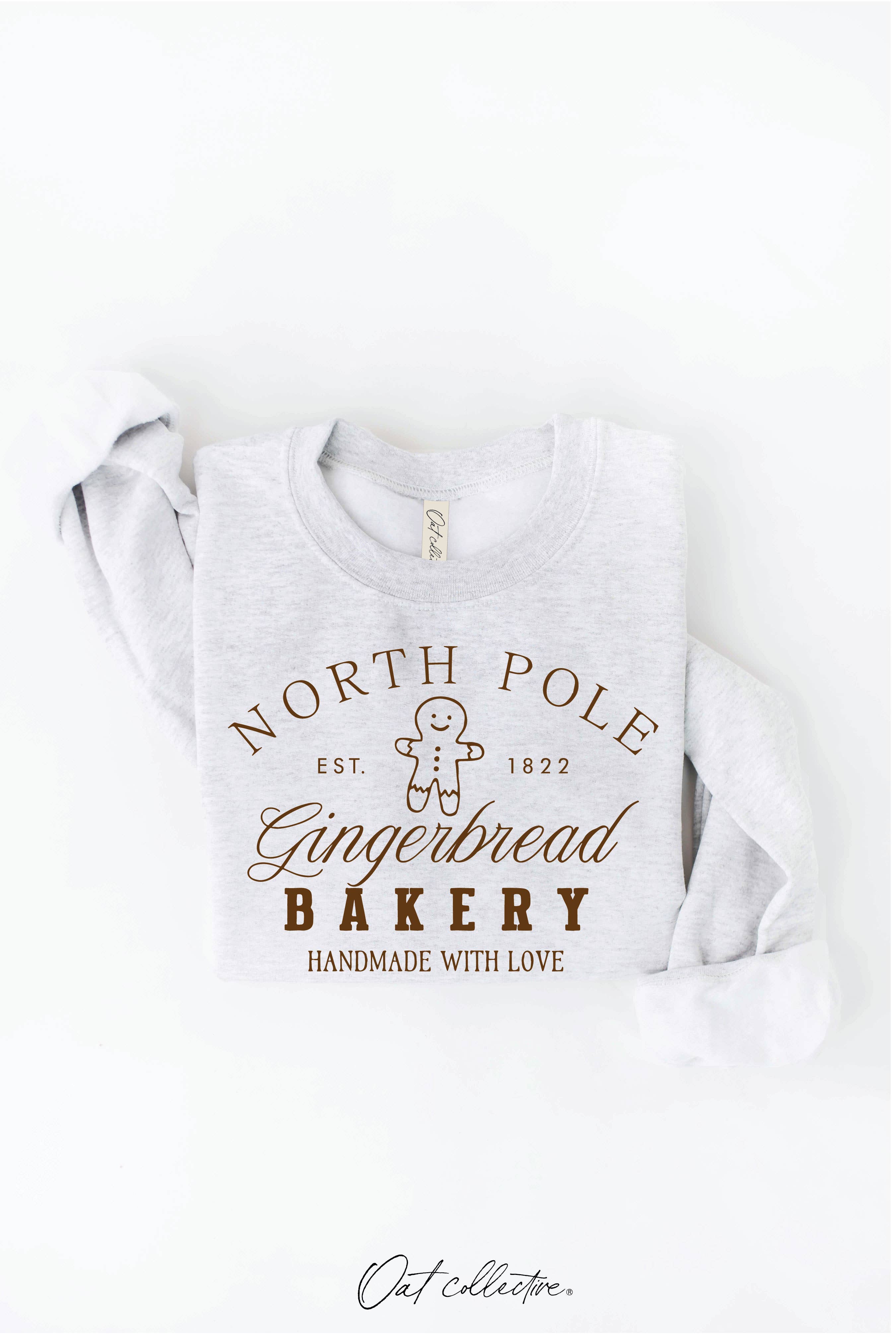 NORTH POLE GINGERBREAD BAKERY   Graphic Sweatshirt