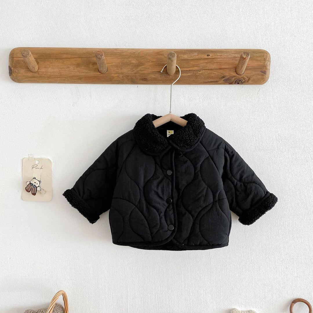 Quilted Baby Jacket with Cozy Collar