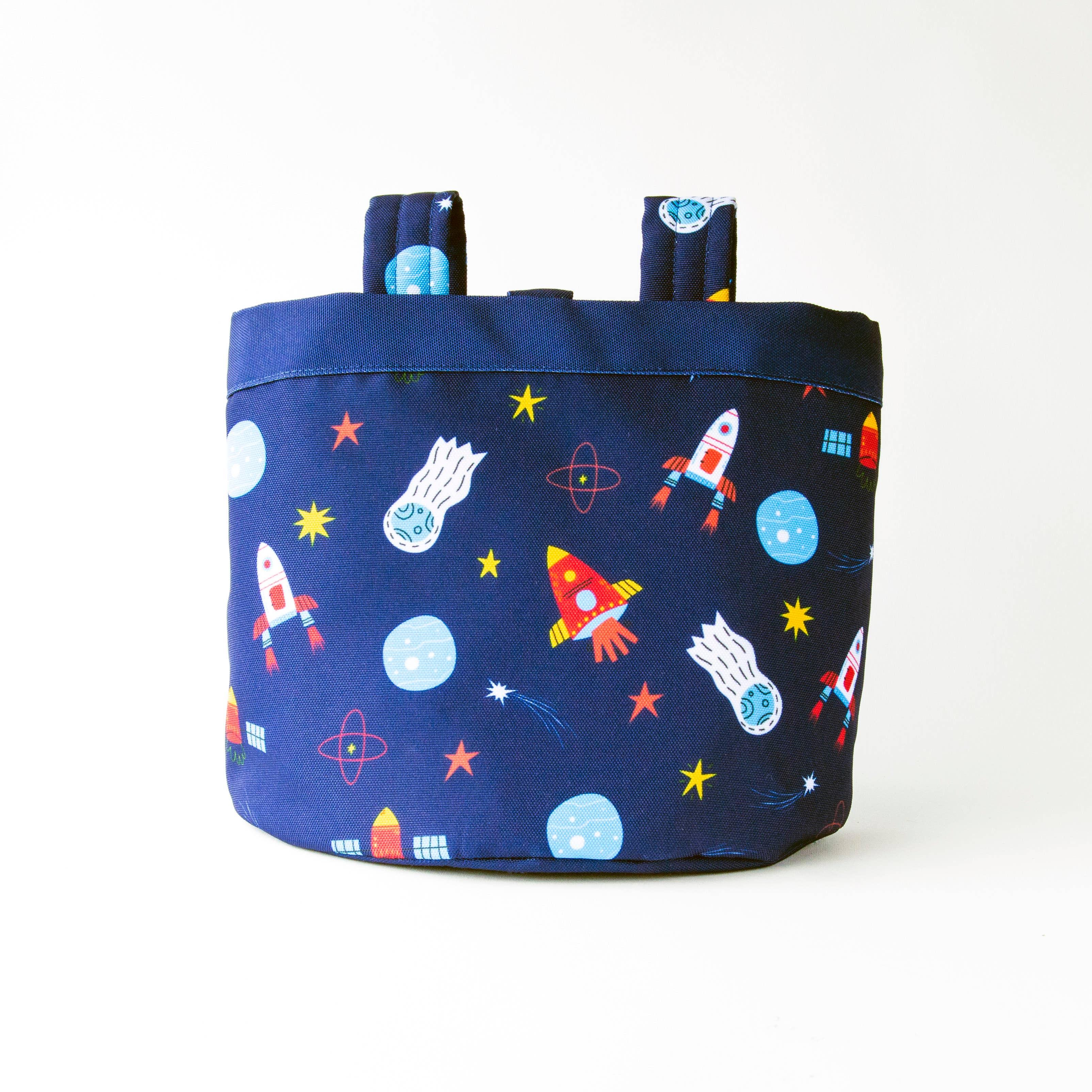 Rocketship Bike & Scooter Front Canvas Basket