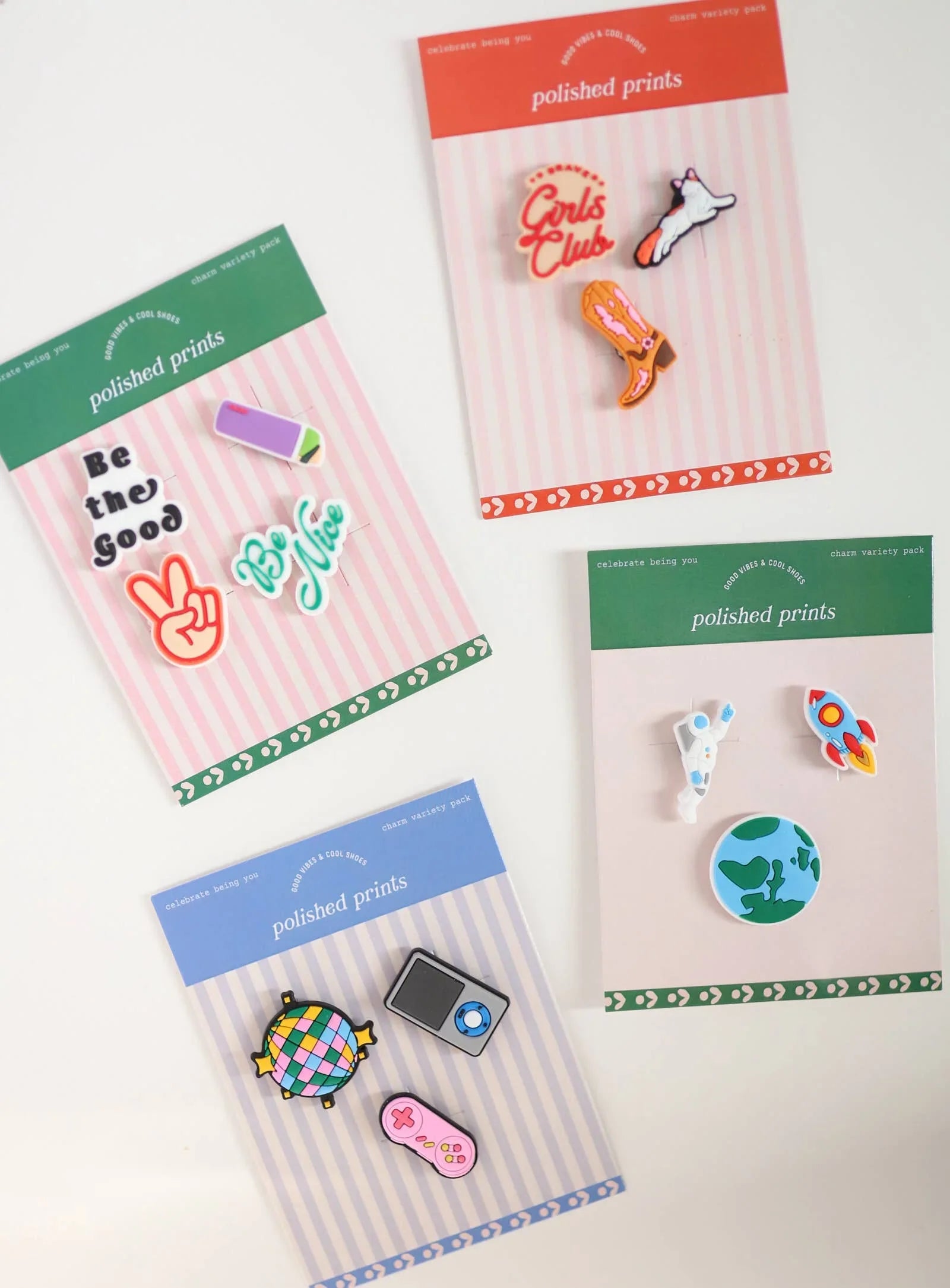 Vibey Clog Charm Set, Shoe Charm, Stocking Stuffers