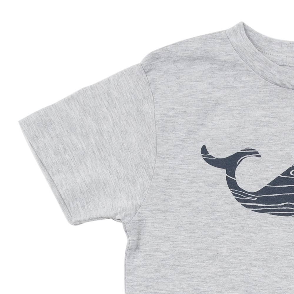 Kids Wood Grain Whale Tee