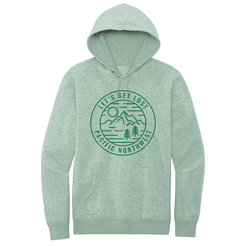 Circle Sun-Mtn-Trees -  Pullover Hoodie Sweatshirt