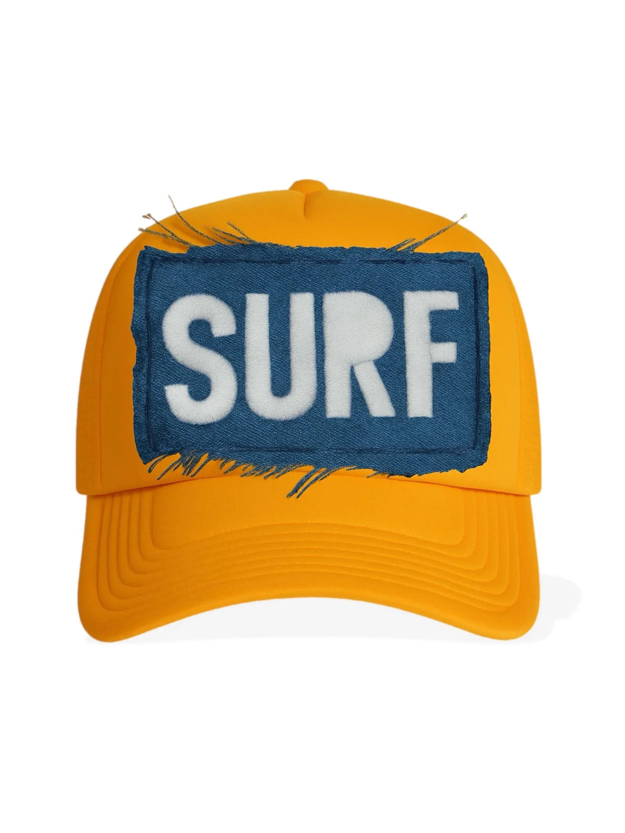 Denim Surf Patch Embroidered Trucker Hat