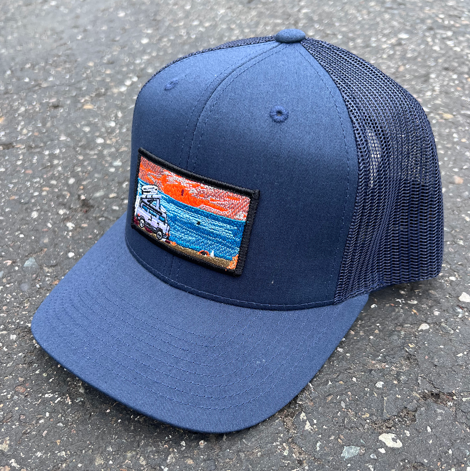 Surf Van | Patch Hat | Curved Bill Trucker