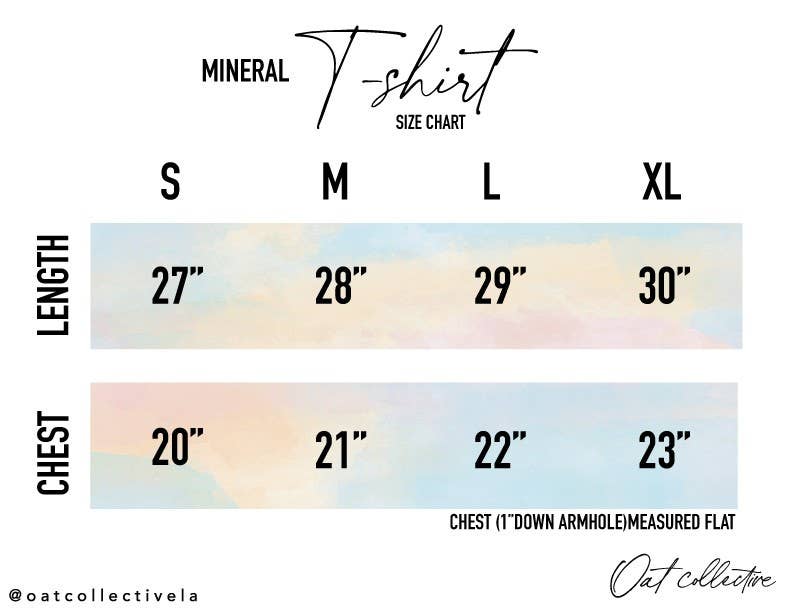 LIVE LOVE SURF Mineral Washed Graphic Top