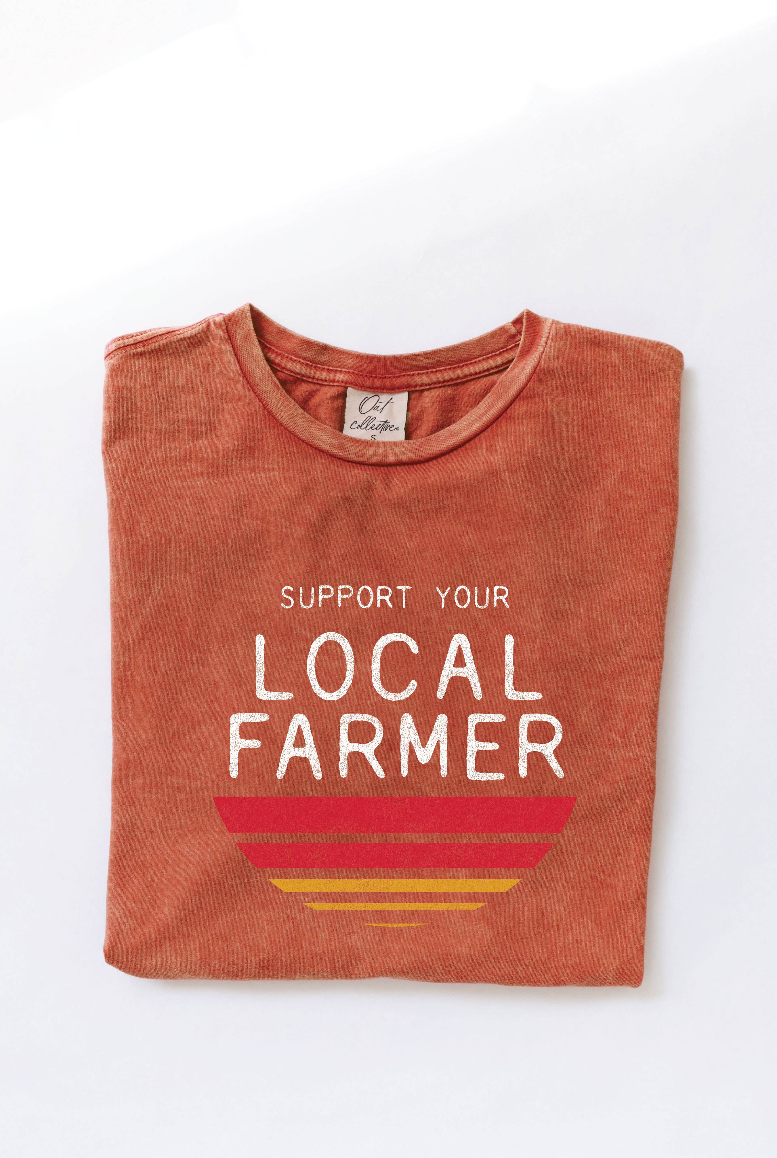 SUPPORT YOUR LOCAL FARMER  Mineral Graphic Top