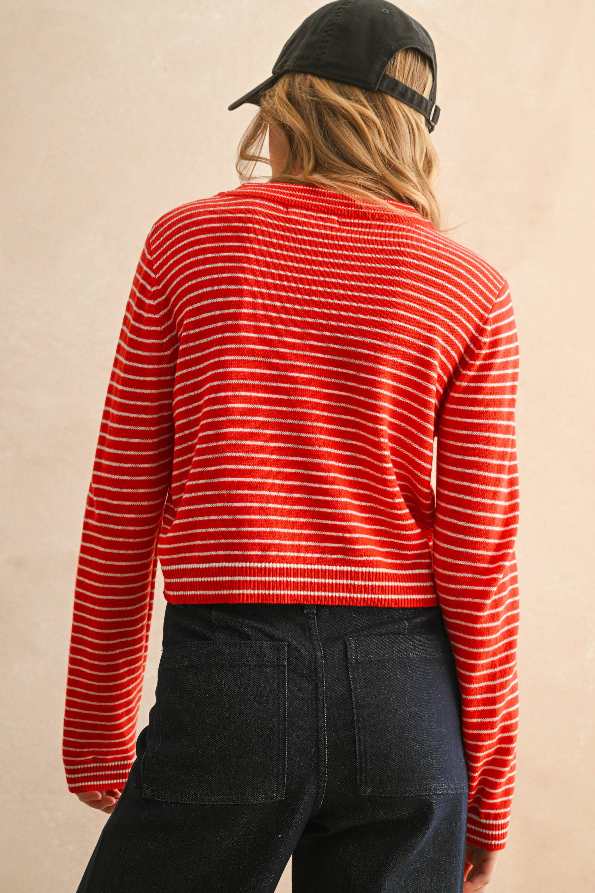 Miou Muse T5797   STRIPED SWEATER TOP