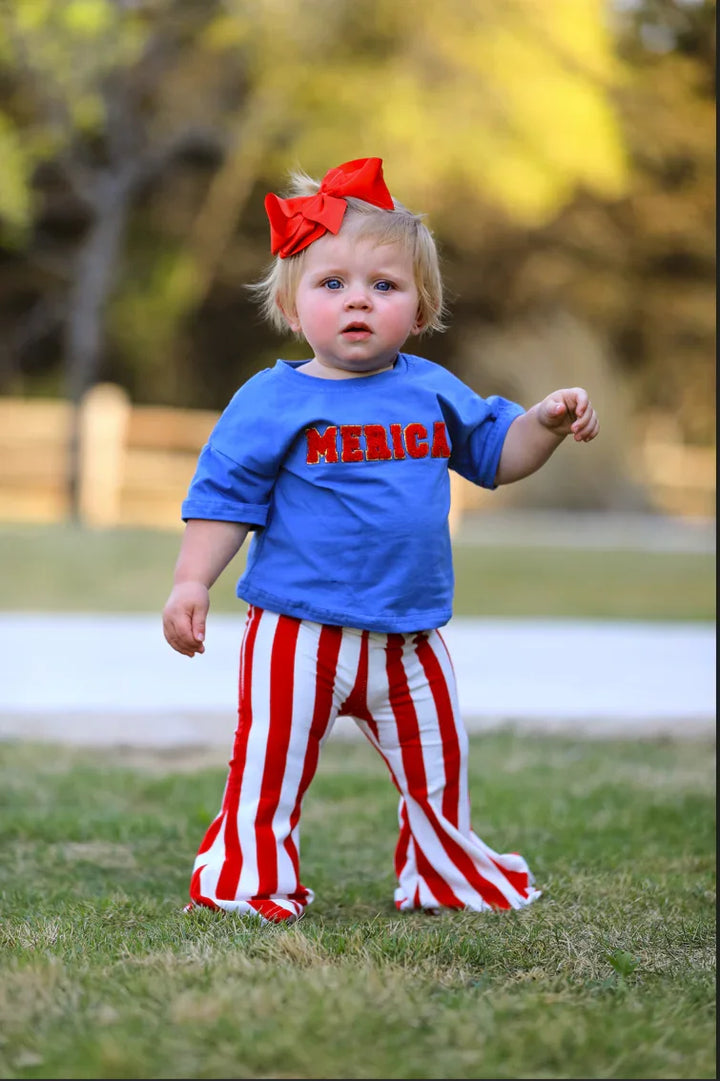 Toddler in blue &