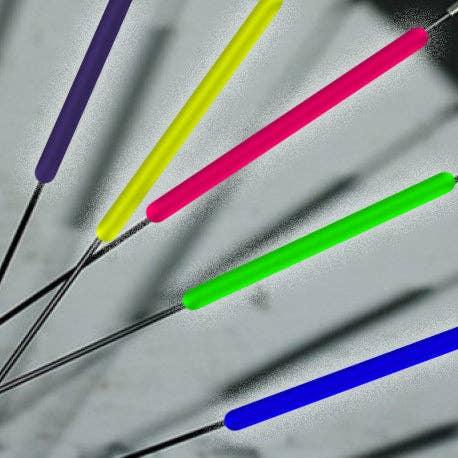 Colorful neon bike spoke lights for nighttime cycling safety and style