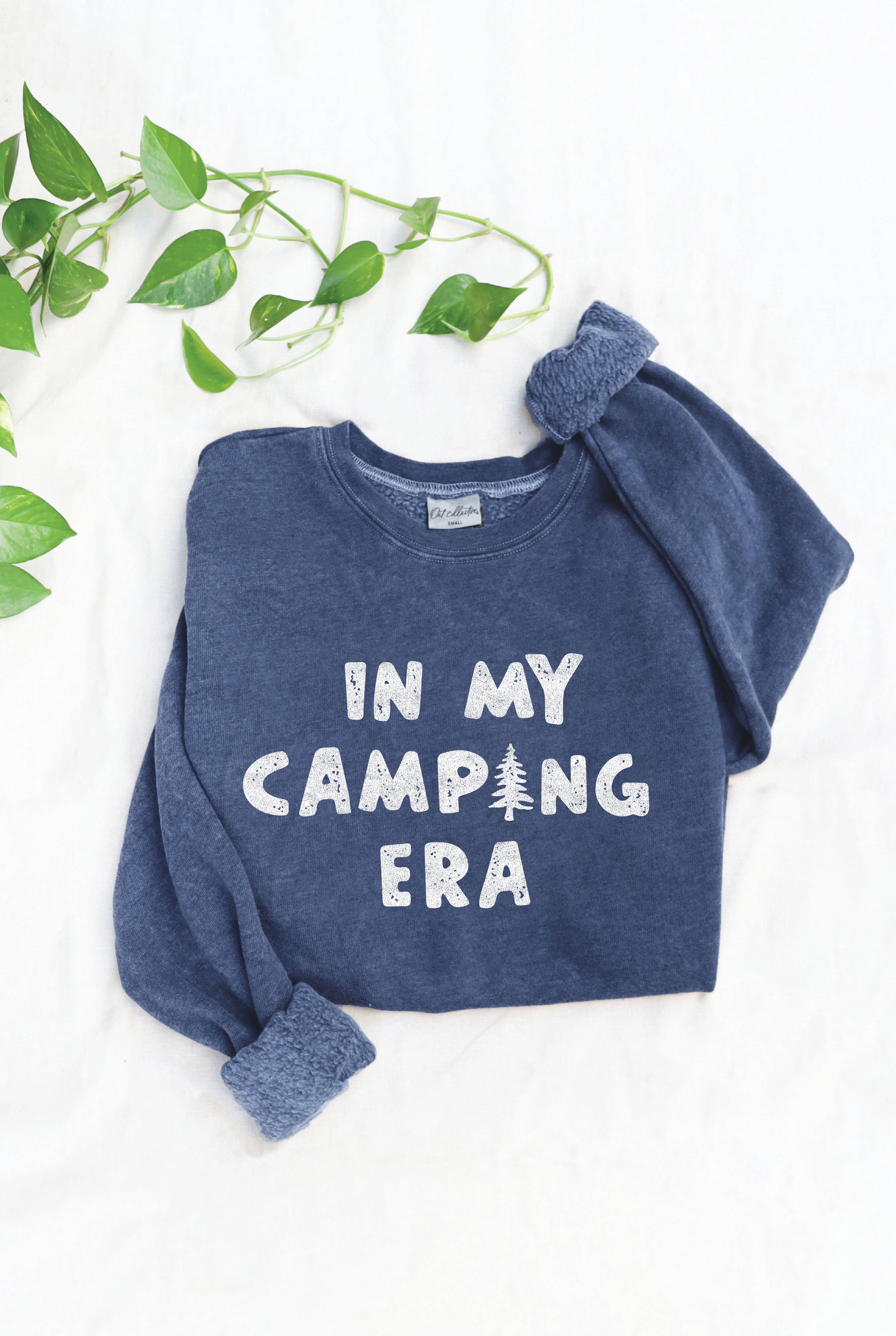 IN MY CAMPING ERA Mineral Graphic Sweatshirt