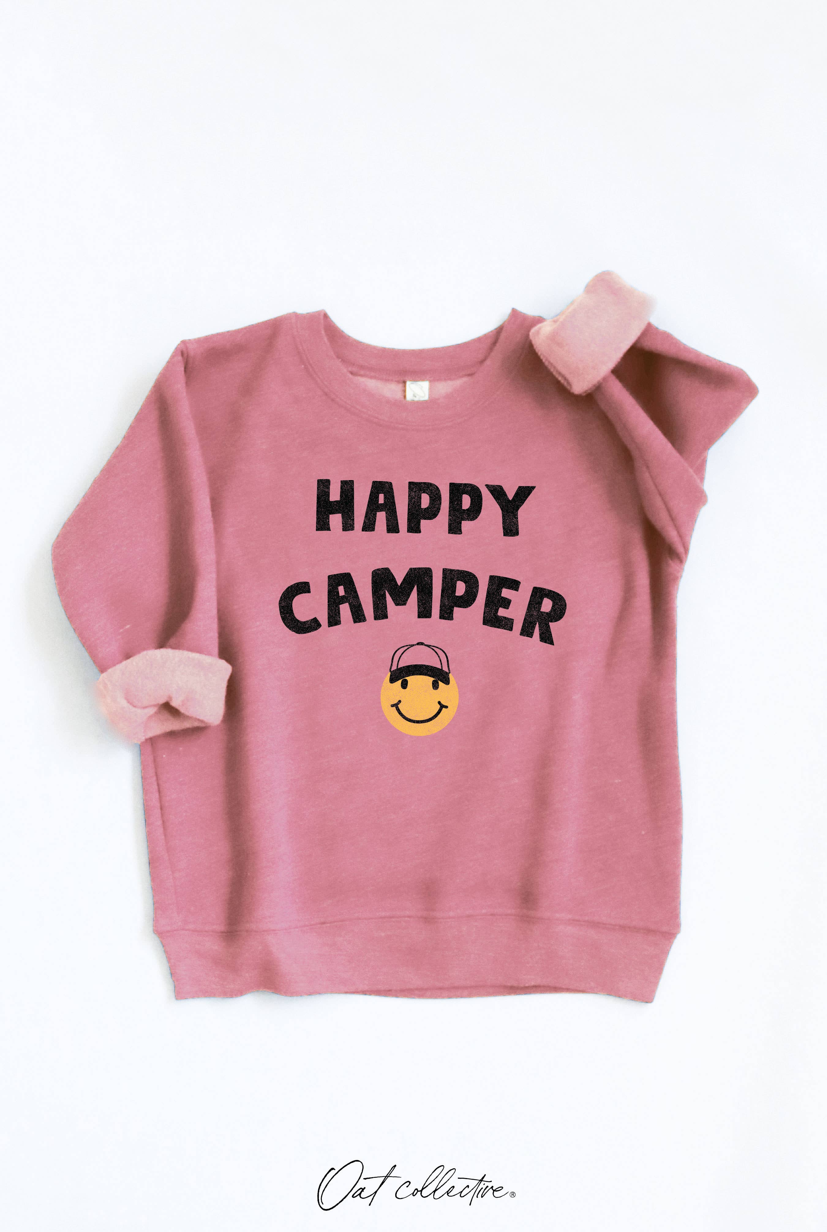 HAPPY CAMPER Toddler Unisex Graphic Sweatshirt