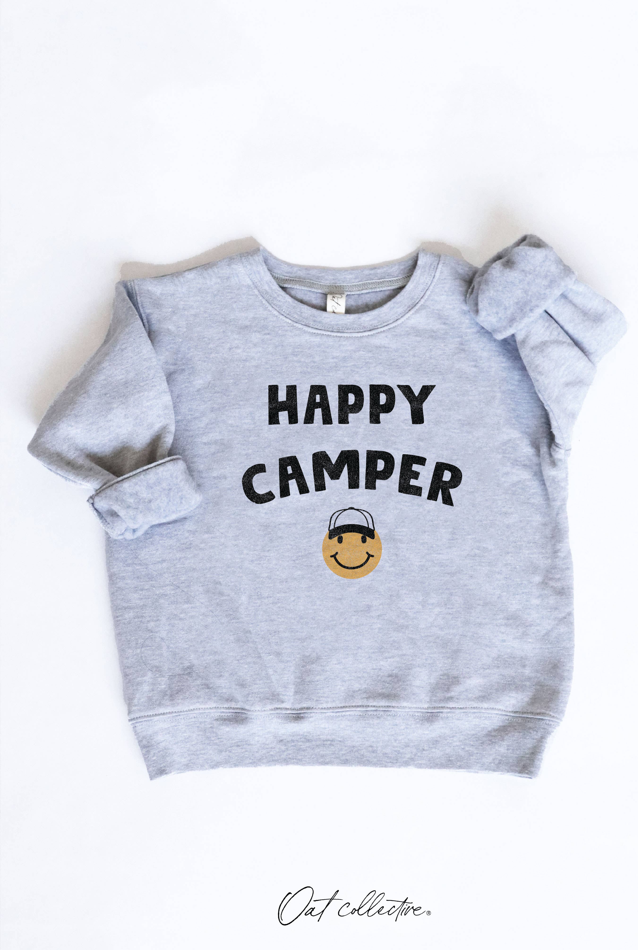 HAPPY CAMPER Toddler Unisex Graphic Sweatshirt