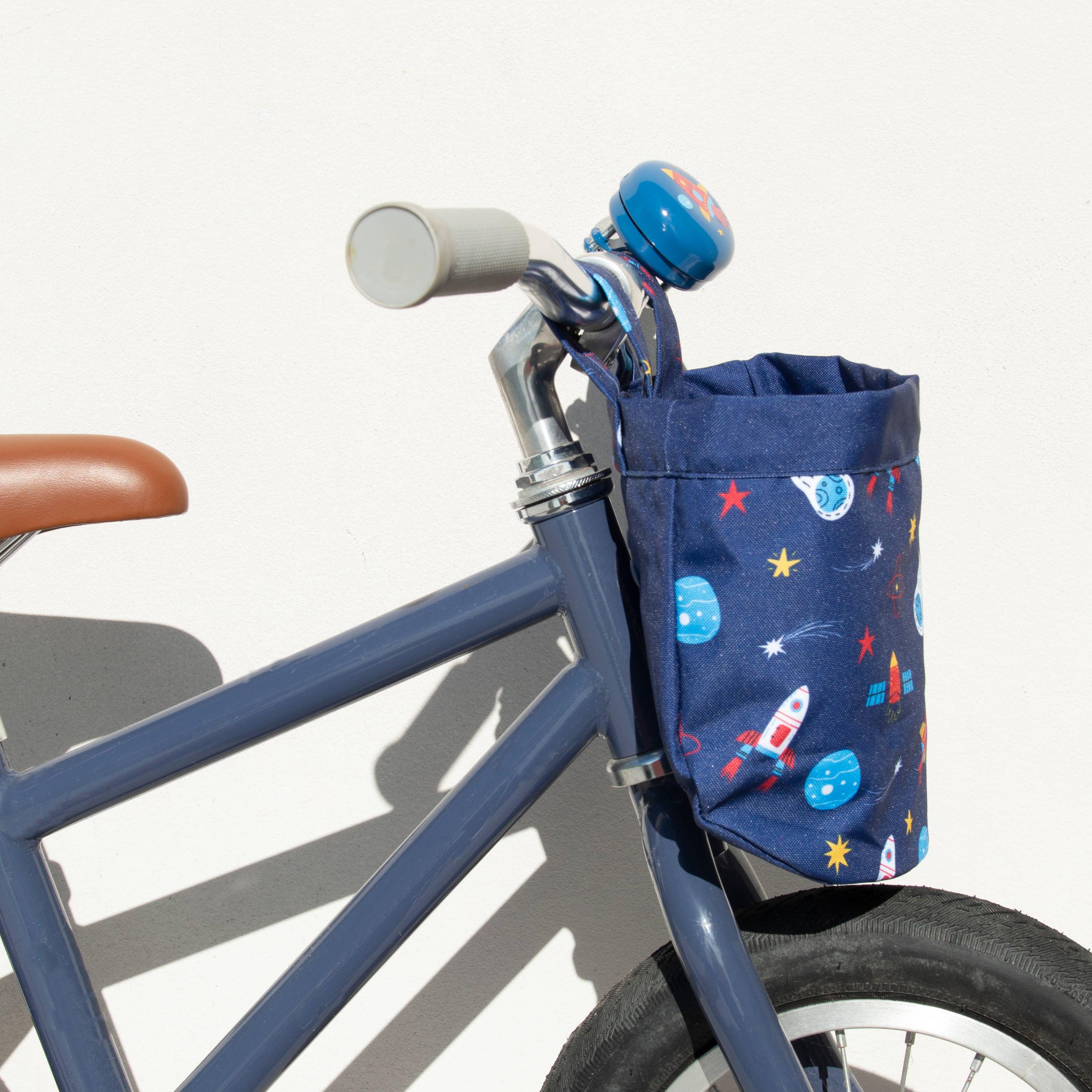 Rocketship Bike & Scooter Front Canvas Basket