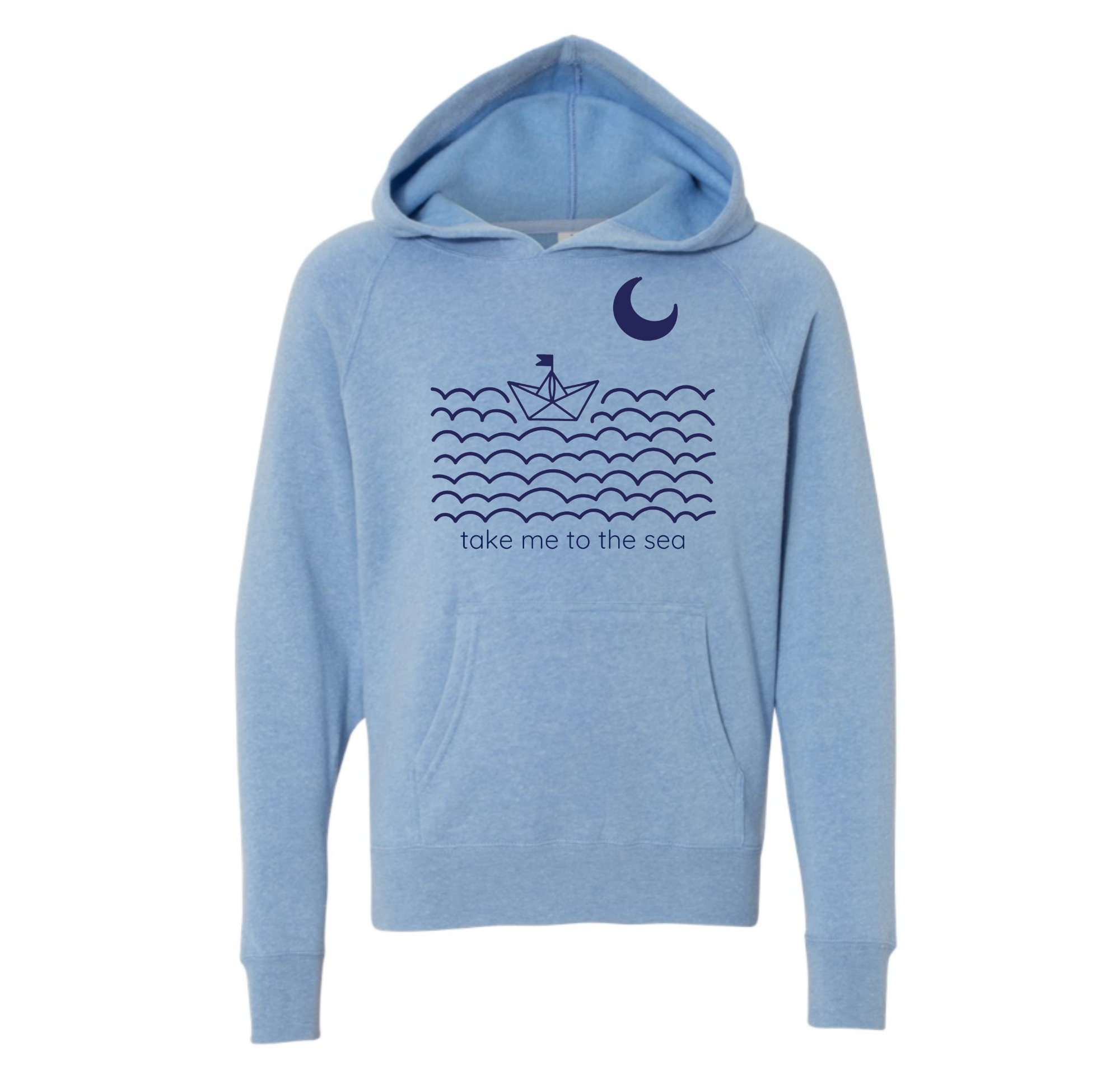 Kids Hoodie- Take Me to the Sea- Ocean Coastal Sweatshirt