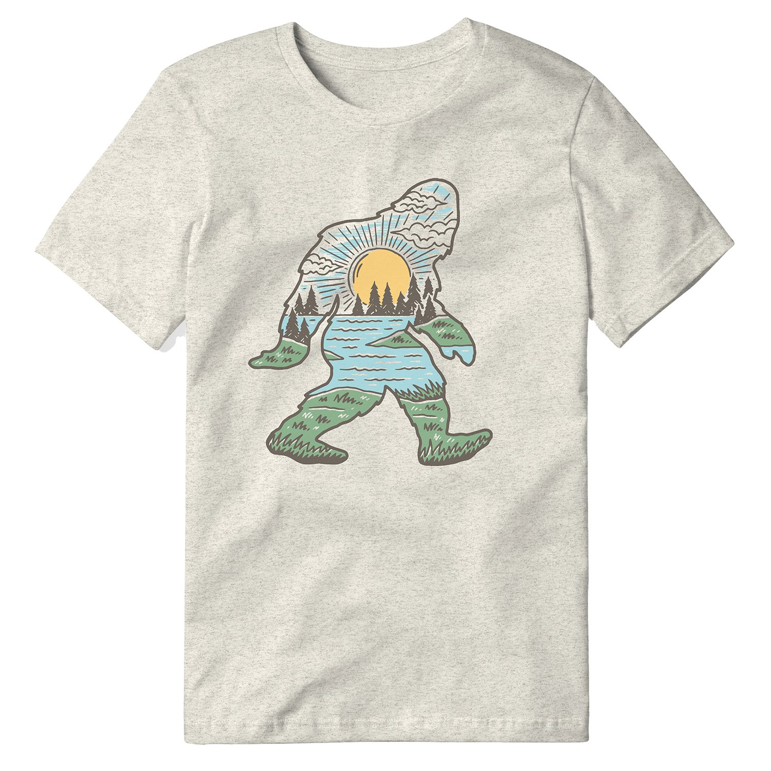 Sasquatch Day | Heather Natural Tee