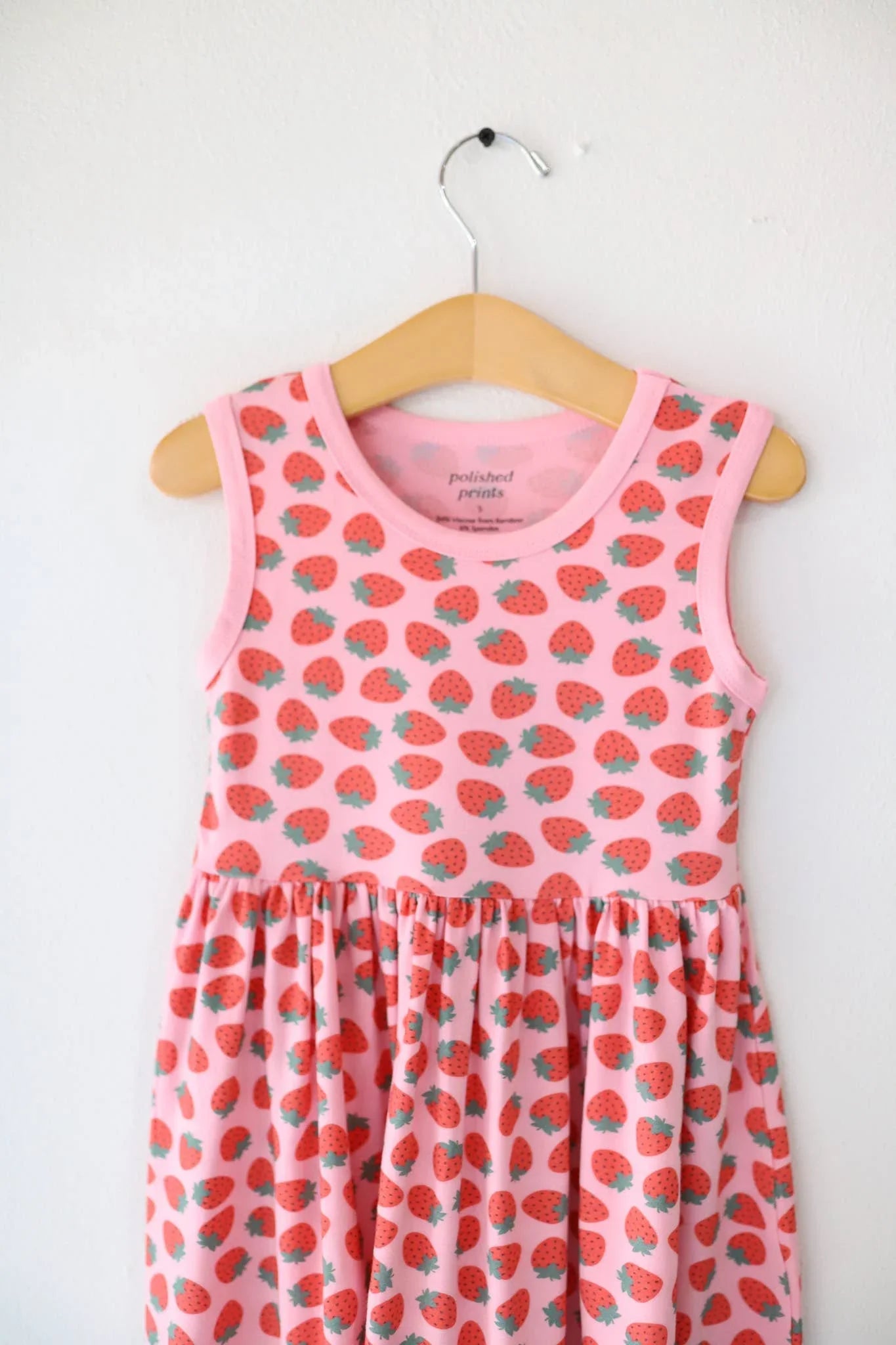 Strawberry Girls Bamboo Twirl Dress, Trendy Kids Clothes