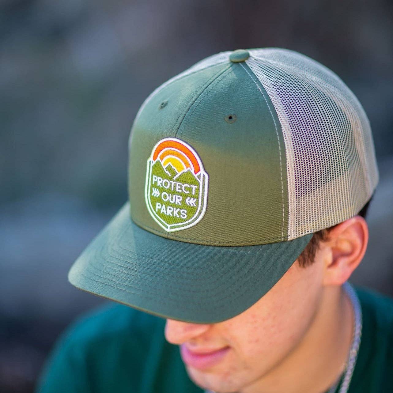 Protect Our Parks Hat - Light Olive