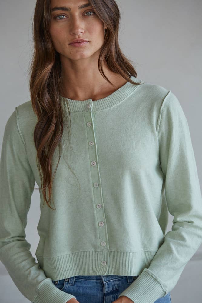 W2535 | Knit Sweater Polyester Acrylic Nylon Cardigan