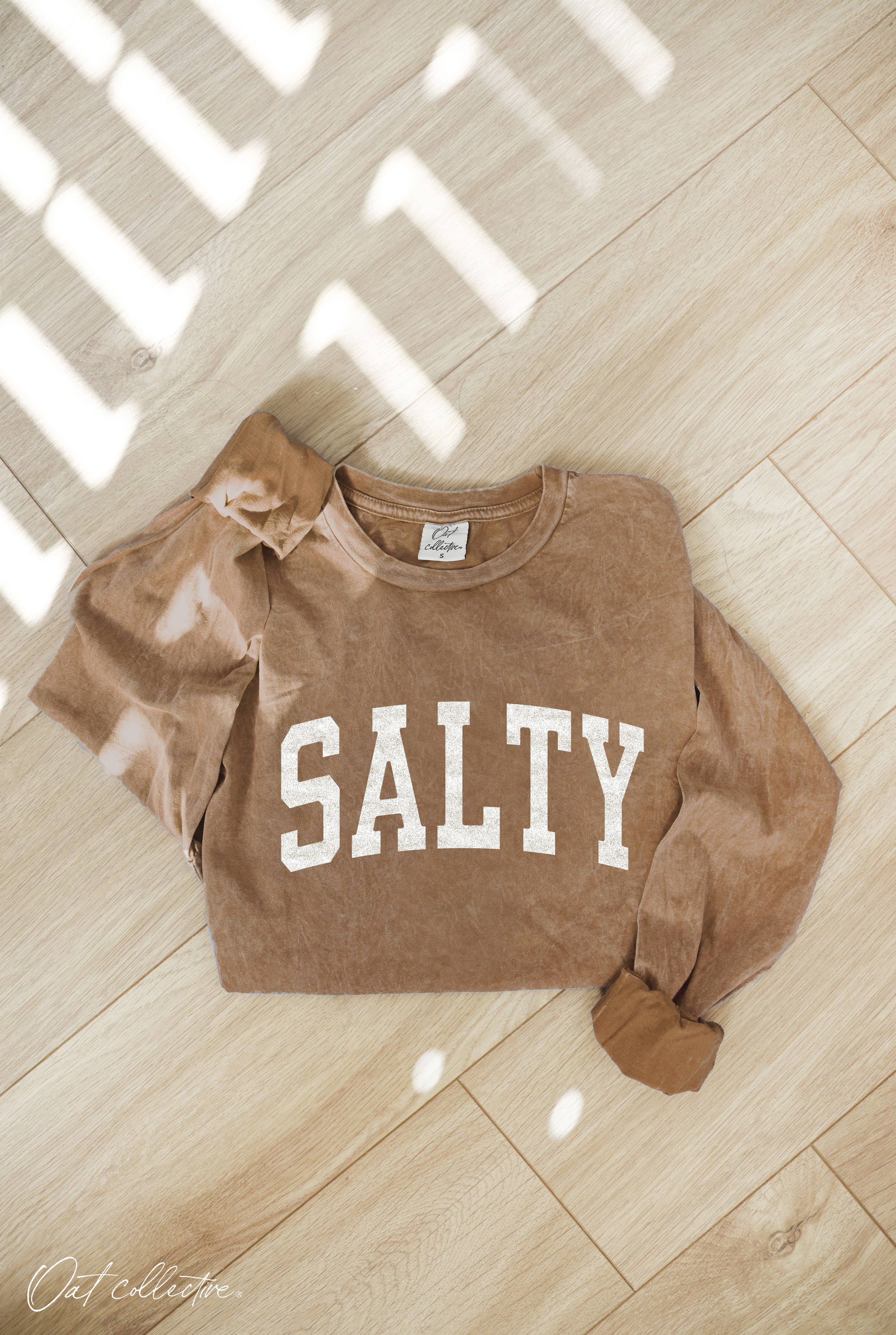SALTY Mineral Washed Long Sleeve Graphic
